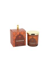 KDMD Arabian Nights Cardamom Scented Candle - 52H Fragrant Glass Candle in Dark Brown - thumbnail 2