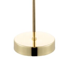 Happy Homewares Classic Chic Moroccan Themed Shiny Gold Table Lamp with Inline Switch - thumbnail 4