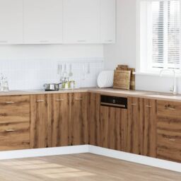 Berkfield Home Kitchen Cabinet Lyon Artisan Oak 75.5x75.5x81.5 cm Engineered Wood in Brown - thumbnail 3