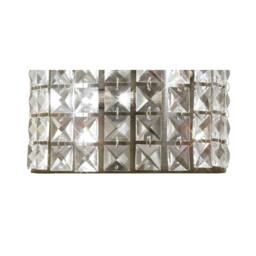 Netlighting Cortina Wall Lamp 2 Light Antique Brass Crystal in Bronze - thumbnail 5