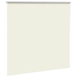 Berkfield Home Roller Blind Blackout Off-White 165x175 cm Fabric Width 161.6 cm Polyester in White - thumbnail 3