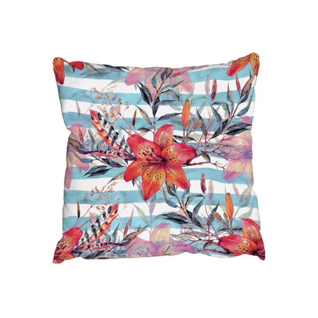 Benjamin Tate Design Cushions - Bouquet of watercolor tiger lilies (Cushion)