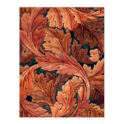 Artery8 William Morris Framed Wall Art Print Acanthus Leaves Pattern in Brown - Size: A4 - thumbnail 3
