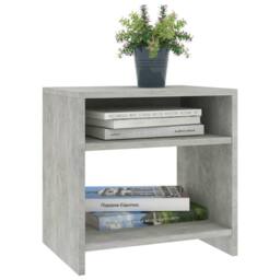 Berkfield Home Elegant Bedside Cabinet Concrete Grey 40x30x40 cm Engineered Wood - Size: 40 x 30 x 40 cm - thumbnail 1