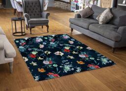 Benjamin Tate Design Roses & Other Bright Flowers Rug in Natural - Size: Large - thumbnail 2