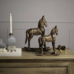 Love Lace Natural Rocking Horse in Brown - thumbnail 4