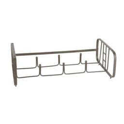 Living Nostalgia Stackable Bottle Rack, Iron Wire in Grey - thumbnail 1