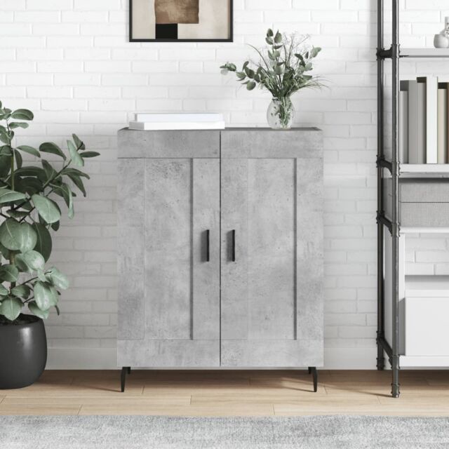 Berkfield Home Sideboard Concrete Grey 69.5x34x90 cm Engineered Wood - image 1