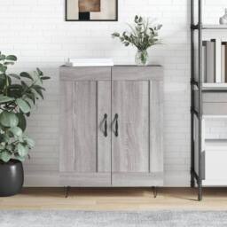 Berkfield Home Sideboard Grey Sonoma 69.5x34x90 cm Engineered Wood - thumbnail 2