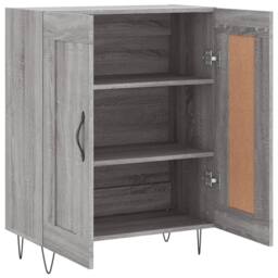 Berkfield Home Sideboard Grey Sonoma 69.5x34x90 cm Engineered Wood - thumbnail 6