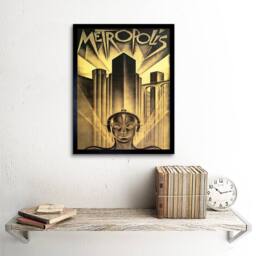 "Artery8 Movie Film Metropolis Sci Fi Drama Dystopia Utopia Framed Art Print in Brown - Size: W12"" x H16""" - thumbnail 2