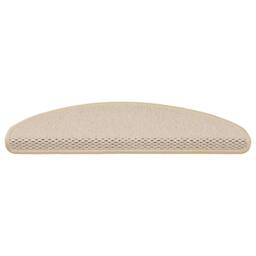 Berkfield Home Stair Mats Self-adhesive Sisal-Look 15 pcs 65x21x4 cm Berber in Cream - Size: Medium - thumbnail 1