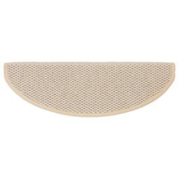 Berkfield Home Stair Mats Self-adhesive Sisal-Look 15 pcs 65x21x4 cm Berber in Cream - Size: Medium - thumbnail 4