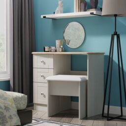 Ready Assembled 2 U Cumbria 3 Drawer Vanity (Ready Assembled) in Mid Grey - Size: Medium