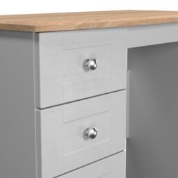 Ready Assembled 2 U Cumbria 3 Drawer Vanity (Ready Assembled) in Mid Grey - Size: Medium - thumbnail 5