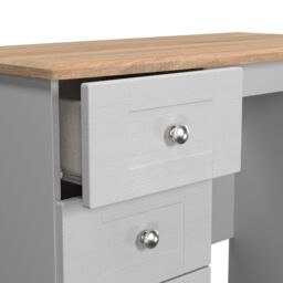 Ready Assembled 2 U Cumbria 3 Drawer Vanity (Ready Assembled) in Mid Grey - Size: Medium - thumbnail 6