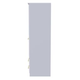 Ready Assembled 2 U Hereford 2 Door 2 Drawer Wardrobe with Shelf & Hang(Ready Assembled) in White - thumbnail 2