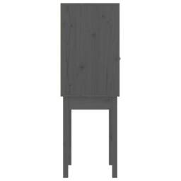 Berkfield Home Highboard Grey 60x40x120 cm Solid Wood Pine - Size: 60 x 40 x 120 cm - thumbnail 7