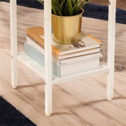 Rafaelo Mobilia Set of 2 Tall Bedside Tables in White - thumbnail 5