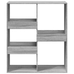 Berkfield Home Book Cabinet/Room Divider Grey Sonoma 100x33x115 cm - Size: 100 x 33 x 115 cm - thumbnail 4