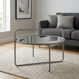 Garden Greatness Relica Round Top Side Coffee Table in Brown - Size: 1 Pack - thumbnail 2