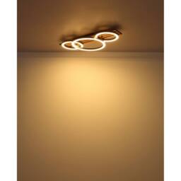 Netlighting Tisha 62x30cm Semi Flush Ceiling Light Matt Black 3x LED 3000K - Size: 62x30 cm - thumbnail 5