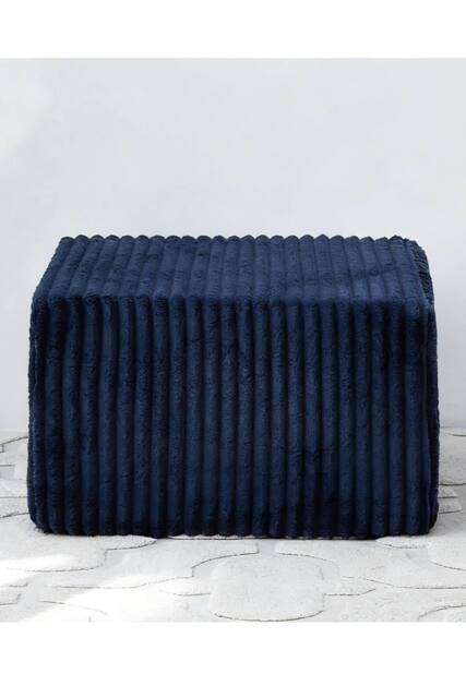 Groundlevel Camden Velvet Footstall in Navy - image 1