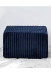 Groundlevel Camden Velvet Footstall in Navy - thumbnail 2