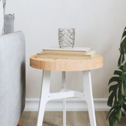 Berkfield Home Table Top Round Ã˜30x3 cm Solid Wood Pine in Brown - Size: 30x3 cm