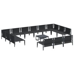 Berkfield Home Garden Sofa Set 14 pcs Anthracite Steel - thumbnail 6