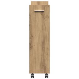 Berkfield Home Rolling Cabinet Artisan Oak 60x22x79 cm Engineered Wood in Brown - Size: 60 x 22 x 79 cm - thumbnail 7