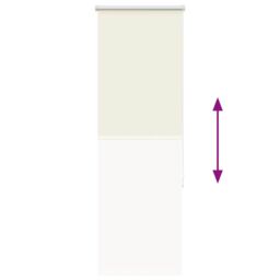 Berkfield Home Roller Blind Blackout Off-White 50x150 cm Fabric Width 45.7 cm Polyester in White - thumbnail 5