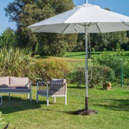 Keplin Parasol Base Stand 12kg, Umbrella Holder for Garden - Fits 45mm Pole in Bronze - thumbnail 8