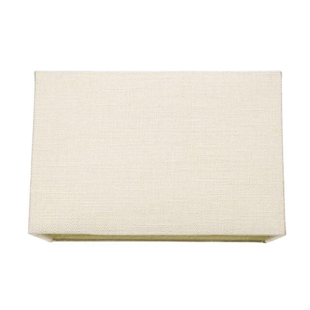 Happy Homewares Contemporary & Sleek Linen Fabric Lampshade in Cream - Size: 12 inches - image 1