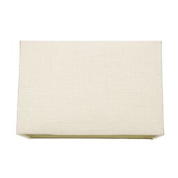 Happy Homewares Contemporary & Sleek Linen Fabric Lampshade in Cream - Size: 12 inches