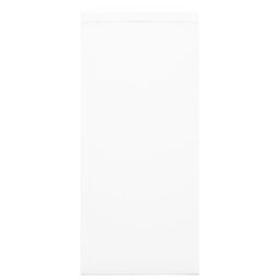 Berkfield Home Sliding Door Cabinet White 90x40x90 cm Steel - Size: 90 x 40 x 90 cm - thumbnail 3