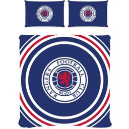 Rangers FC Reversible Pulse Duvet Cover Set in Royal - Size: Single