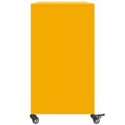 Berkfield Home Sideboard Mustard Yellow 100.5x39x72 cm Steel - thumbnail 7