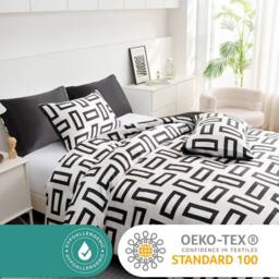 Grace Premium Satin Silk Duvet Cover Set Luxurious Bedding Sets in White - Size: Double - thumbnail 5