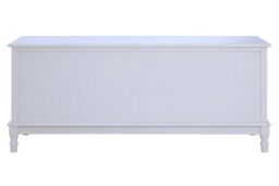 Orsina Shaker Design 3 Drawer Cabinet, Elegant Slim Drawer Cabinet, Ample Storage Cupboard Drawer For Bedroom in White - thumbnail 3
