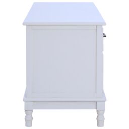 Orsina Shaker Design 3 Drawer Cabinet, Elegant Slim Drawer Cabinet, Ample Storage Cupboard Drawer For Bedroom in White - thumbnail 2