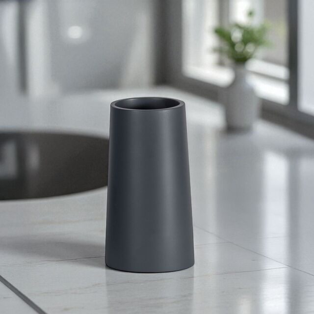 Showerdrape Alto Grey Bathroom Sink Tumbler - image 1