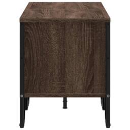 Berkfield Home TV Cabinet Brown Oak 122x34x41 cm Engineered Wood - Size: 122 x 34 x 41 cm - thumbnail 5