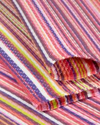 THE RUGS Reversible Weatherproof Outdoor Garden Patio Rug Striped Rainbow 1020 in Pink - Size: 180 cm x 270 cm - thumbnail 4