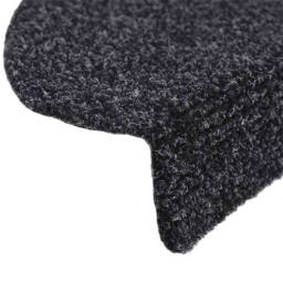 Berkfield Home Self-adhesive Stair Mats 5 pcs Black 56x17x3 cm Needle Punch - Size: Medium - thumbnail 6