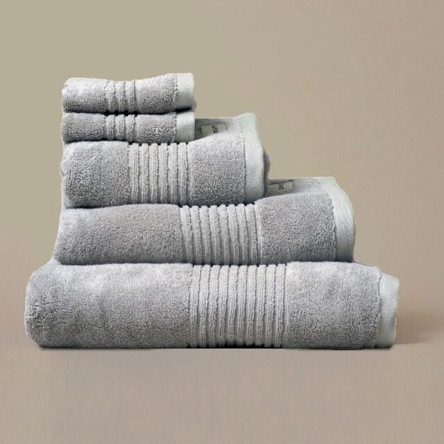 Misona Ultra Soft Bamboo Bath Towel in Silver - Size: Bath Sheet - image 1