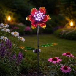 Marco Paul 85cm Solar Pink Flower Stake Light - thumbnail 6