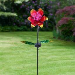 Marco Paul 85cm Solar Pink Flower Stake Light - thumbnail 1