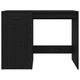 Berkfield Home Desk Black Oak 100x49x75 cm Engineered Wood - Size: 100 x 49 x 75 cm - thumbnail 7