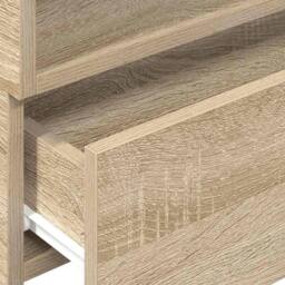 Berkfield Home Durable Wall-mounted Bedside Cabinet Sonoma Oak 45x26x28.5 cm in Light Tan - thumbnail 9
